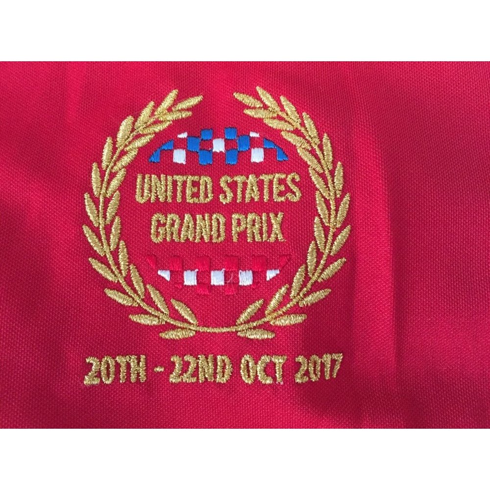 F1 Formula 1 US Grand Prix October 20-22 2017 polo shirt sz S NWT